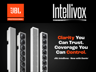 JBL Introduces updated Intellivox Active Digital Beam Shaping Column Loudspeaker range